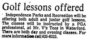 Mr. Vs Tees Driving Range - July 1983